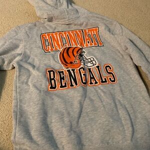 Cincinnati Bengals Gray Hoodie Sweater youth 18-20 xl
